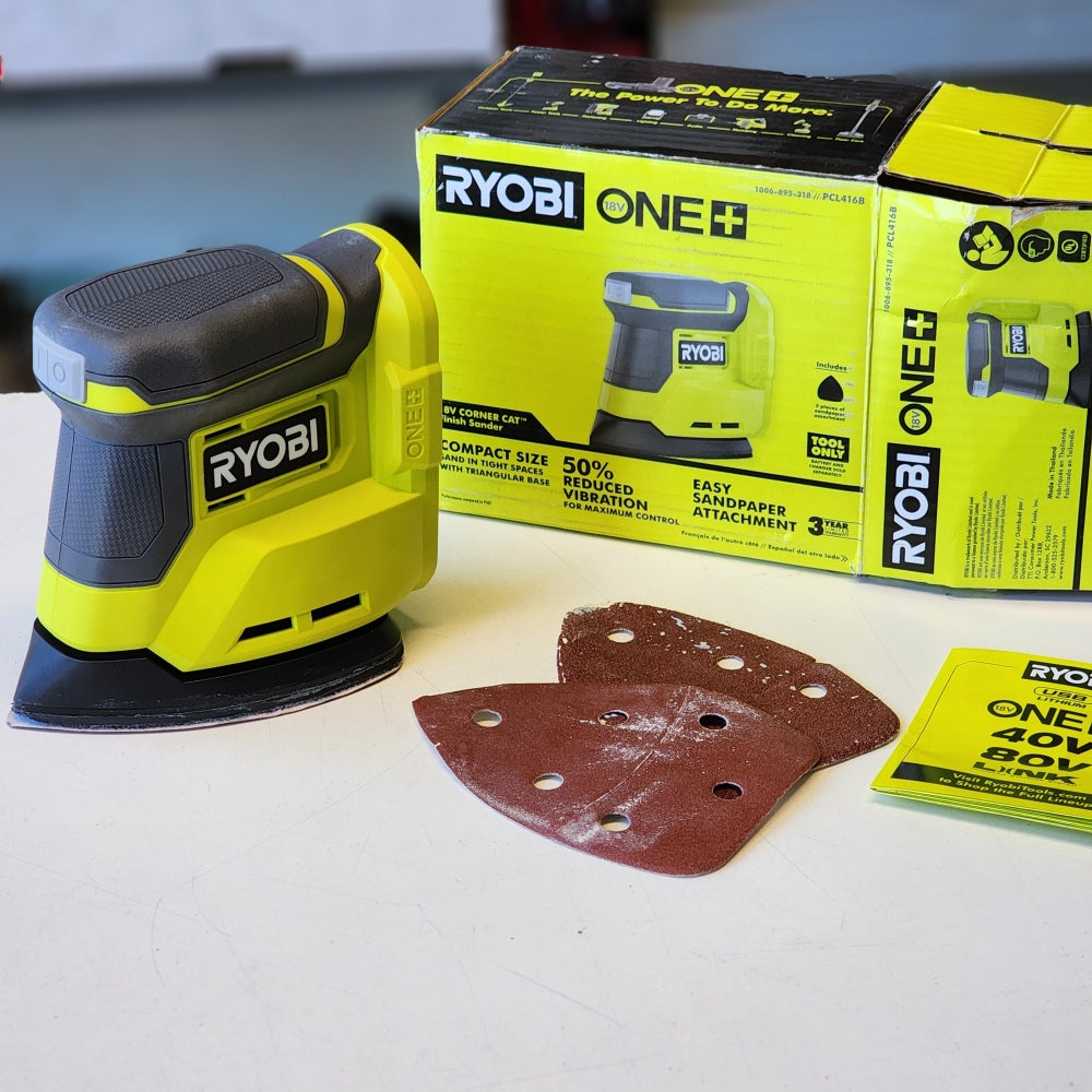 One + 18V Cordless Corner Cat Finish Sander (Tool Only) One + 18V Cordless Corner Cat Finish Sander (Tool Only)